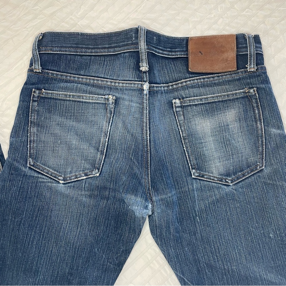 The Unbranded Brand UB269 18oz Indigo Slub Selvedge Jeans - Tapered Fit -Size 32 - Picture 4 of 12